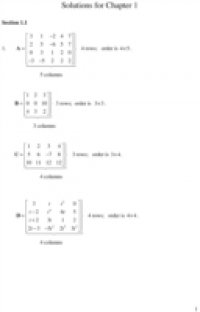 Student Solutions Manual, Matrix Methods