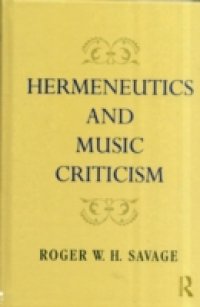 Hermeneutics and Music Criticism
