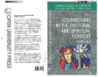 Counselling In The Pastoral And Spiritual Context