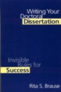 Writing Your Doctoral Dissertation