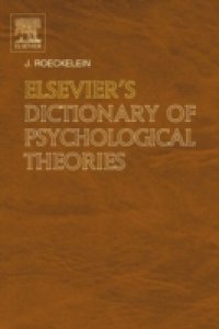 Elsevier`s Dictionary of Psychological Theories